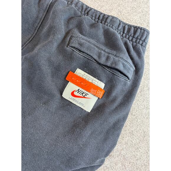 VTG Nike Drip Just Do It Jogger Sweatpants Mens XXL Black Athleisure Sportswear - Picture 4 of 11
